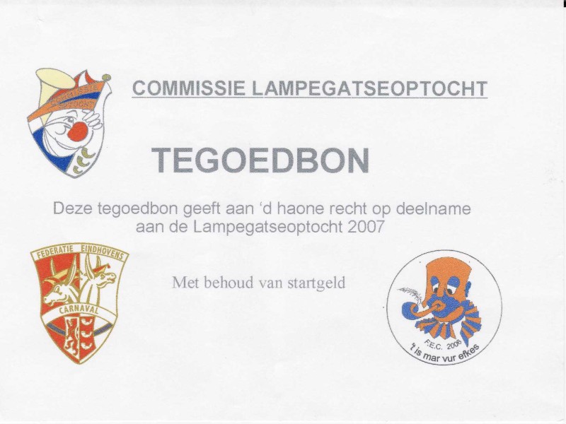 Tegoedbon Lampegatseoptocht 2007