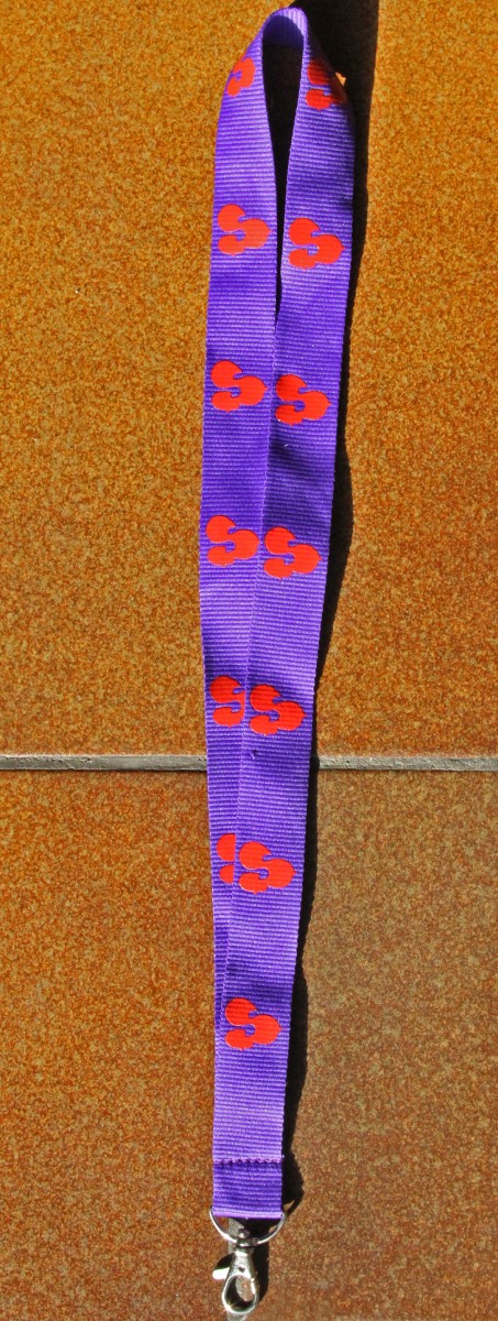 Blauwe lanyard