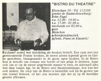 Bistro du Theâtre / de Agora